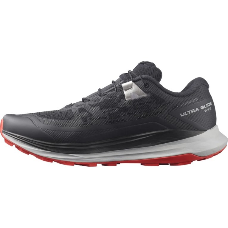 Black Salomon Ultra Glide Wide Men's Trail Running Shoes | PH 42618E